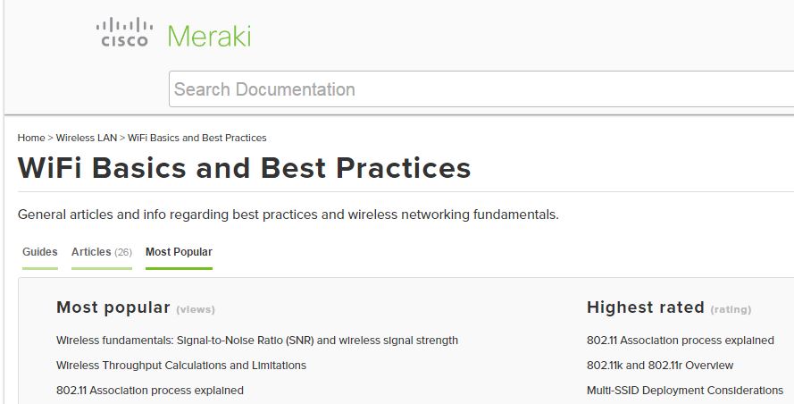 Lots of great articles and best practices for wireless networks