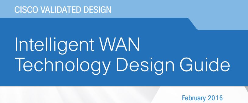 Cover pae for the CVD iWAN guide